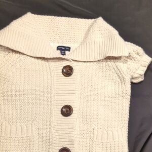 Baby Gap 18-24 Months Cream Cardigan with Button Accents